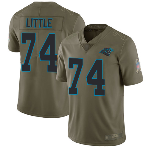 Carolina Panthers Limited Olive Men Greg Little Jersey NFL Football #74 2017 Salute to Service